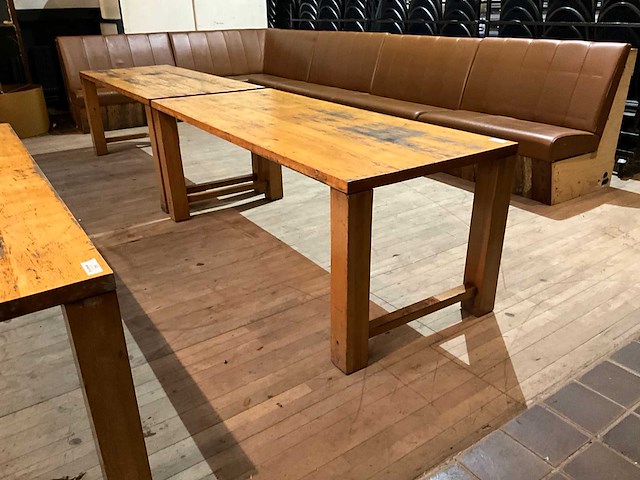 Eikenhouten restauranttafel - afbeelding 1 van  4