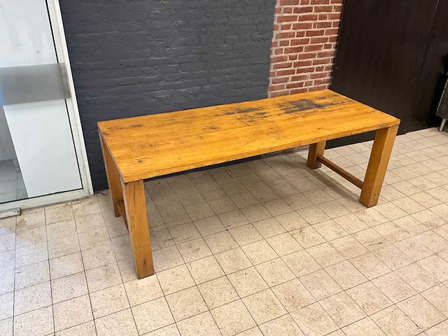 Eikenhouten restauranttafel - afbeelding 2 van  6