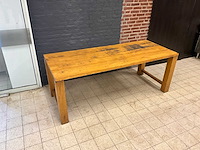 Eikenhouten restauranttafel - afbeelding 2 van  6