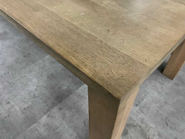 Eikenhouten restauranttafel - afbeelding 5 van  7