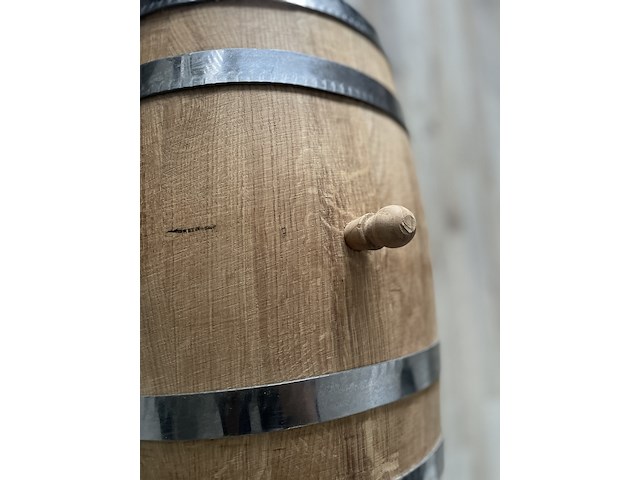 Eikenhouten vat van gespleten eikenhout – 15 liter, bruin, 2025 - afbeelding 3 van  5