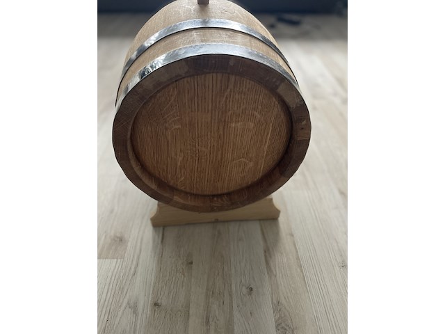 Eikenhouten vat van gespleten eikenhout – 15 liter, bruin, 2025 - afbeelding 5 van  5