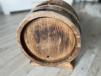 Eikenhouten vat van gespleten eikenhout, uitwendig gebrand – 15 liter, bruin, 2025 - afbeelding 3 van  7