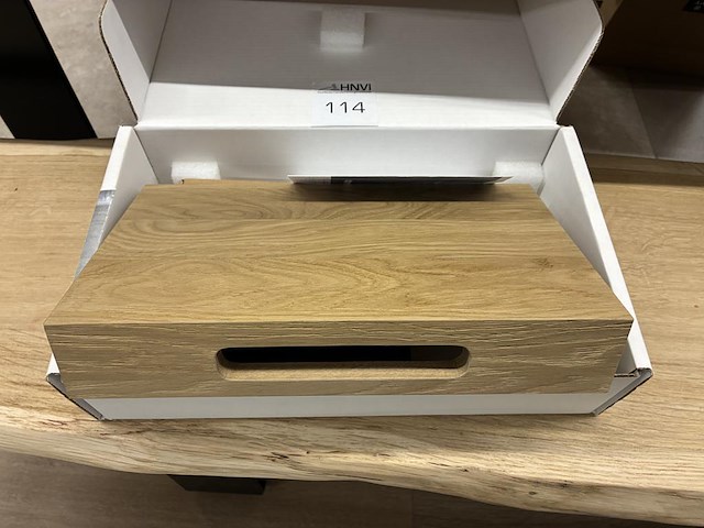 Eikenhouten waskom plateau 40 cm. - afbeelding 1 van  2