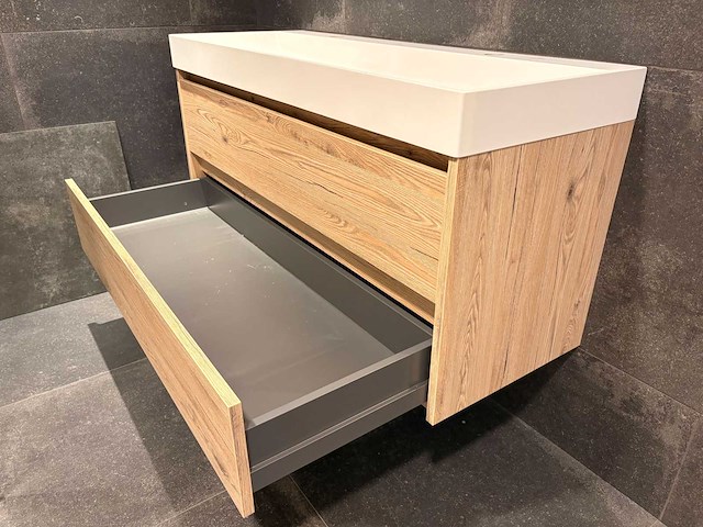 Eikenlook - badmeubelset 120 cm - afbeelding 9 van  13