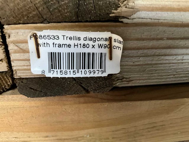 Eindhoven trellis tuinscherm 90x180 cm (22x) - afbeelding 6 van  6