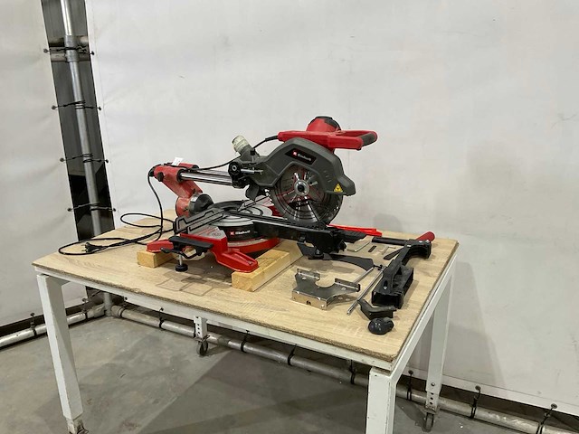 Einhell - te-sm 10 l dual - afkortzaag - afbeelding 2 van  10