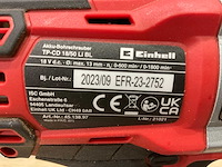 Einhell - tp-cd 18/50 li bl - accu boormachine - afbeelding 9 van  9