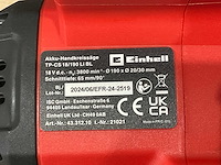 Einhell - tp-cs 18/190 li bl- solo - cirkelzaag - afbeelding 7 van  8