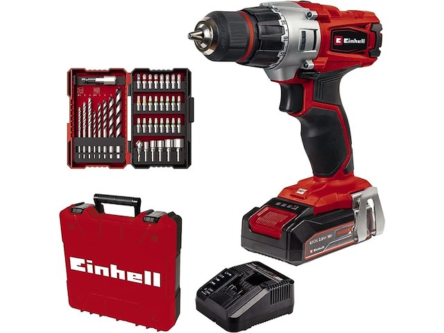 Einhell accu boor/schroefmachine tecd 18/2 li +39 (1x 2.5ah) power xchange - afbeelding 1 van  3