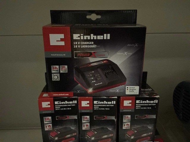 Einhell accu’s/lader/haakse slijper (5x) - afbeelding 4 van  4