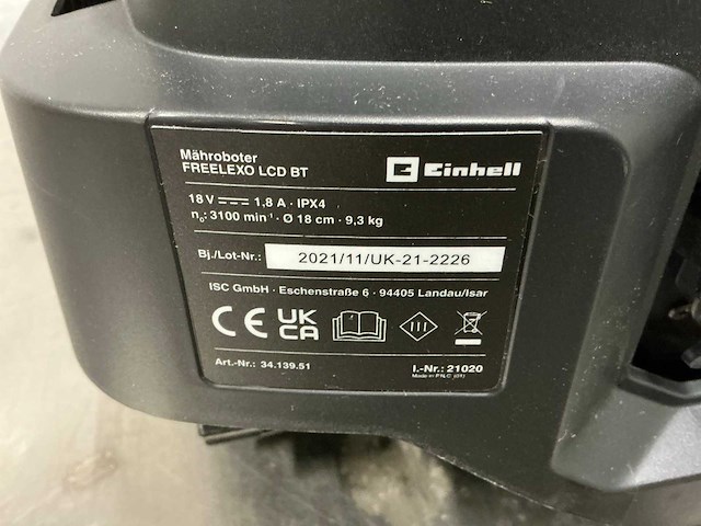 Einhell freelexo 1200 lcd bt grasmaaier - afbeelding 6 van  9