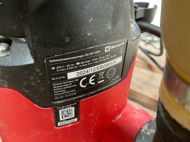 Einhell gc-dp 3325 dompelpomp (10x) - afbeelding 6 van  7