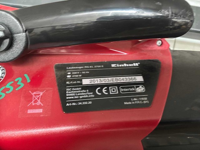 Einhell rg-el2700 bladblazer - afbeelding 4 van  4