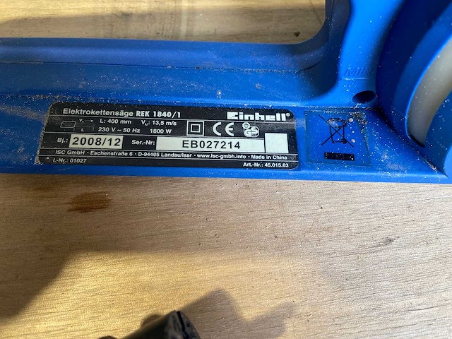 Einhell royal kettingzaag - afbeelding 2 van  3