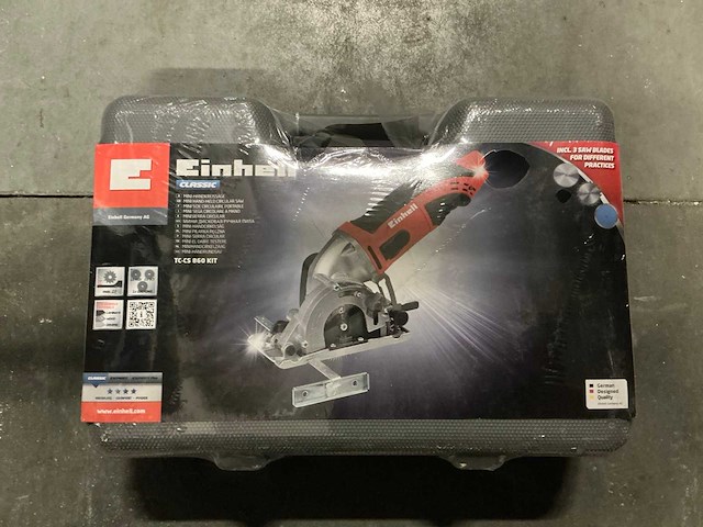 Einhell tc-cs 860 kit minihandcirkelzaag - afbeelding 1 van  2