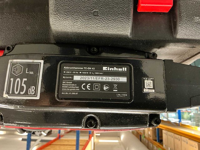 Einhell tc-dh43 breekhamer - afbeelding 5 van  5