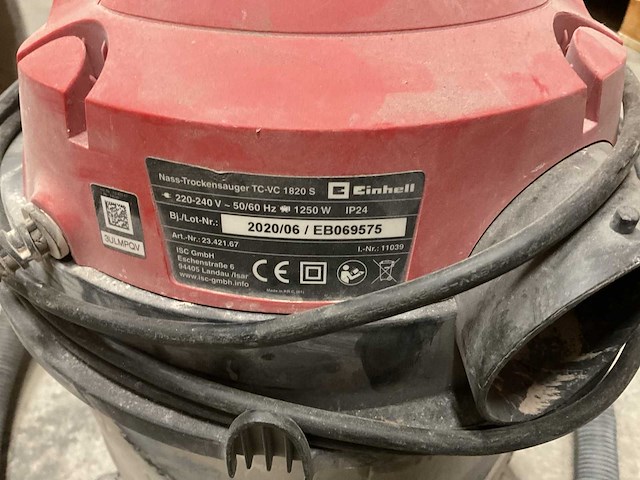 Einhell tc-vc 1820 s industriële stofzuiger - afbeelding 2 van  2