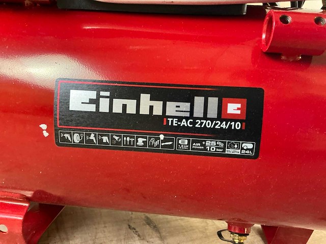 Einhell te-ac 270/24/10 hogedrukcompressor - afbeelding 1 van  2