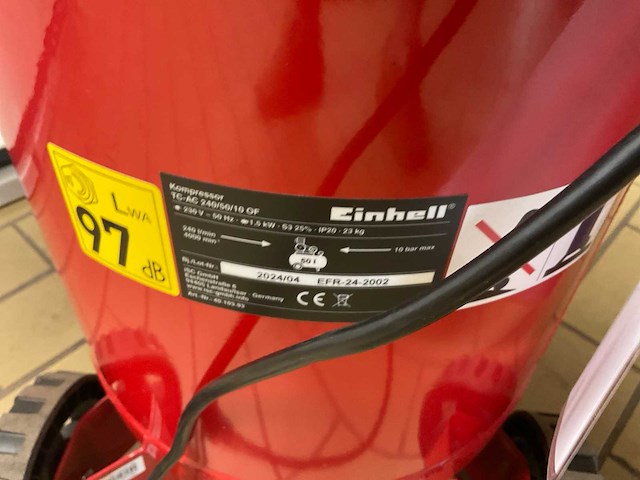 Einhell th-ac240/50/10of compressor - afbeelding 7 van  7