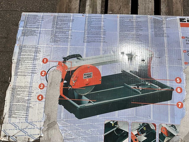 Einhell tpr180 tegelzaagmachine - afbeelding 2 van  11