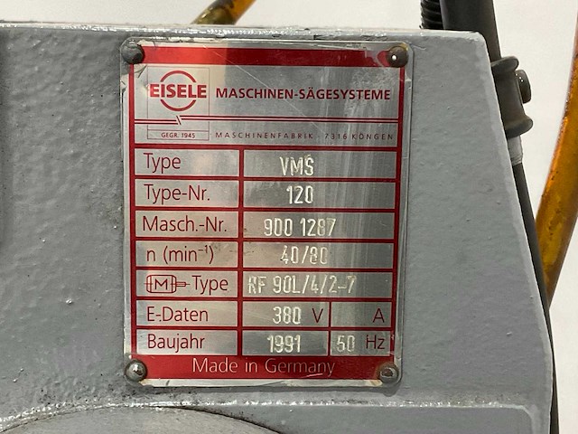 Eisele - vmt 120 - cirkelzaagmachine metaal - afbeelding 9 van  10
