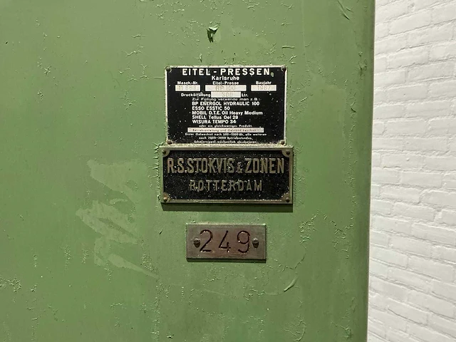 Eitel - rp 100 - hydraulic press - 1967 - afbeelding 6 van  6