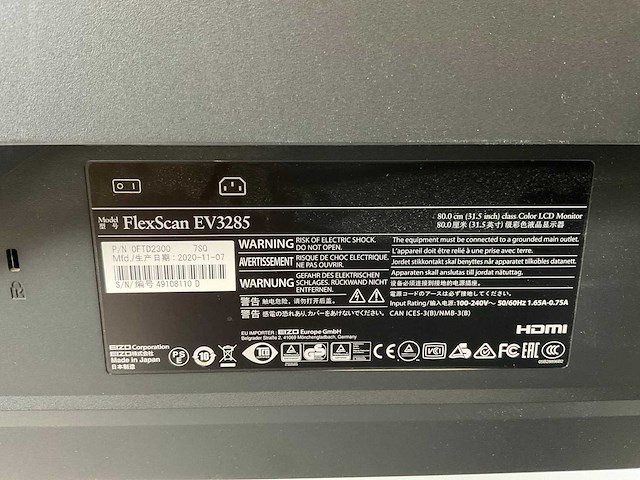 Eizo (ev3285) 32”, 3840x2160 (uhd) ips monitor - afbeelding 6 van  6