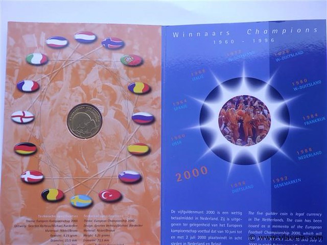 Ek vijfje 5 gulden 2000 - afbeelding 3 van  4
