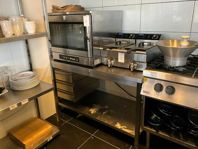 Eka kf 966 d heteluchtoven & rvs werkbank - afbeelding 1 van  6