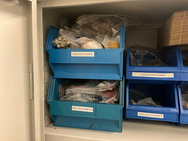 Ekwo kasten met inhoud polijst en slijp materialen (3x) - afbeelding 5 van  21