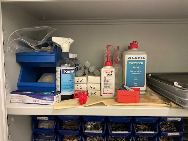 Ekwo kasten met inhoud polijst en slijp materialen (3x) - afbeelding 8 van  21