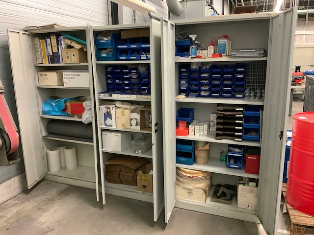 Ekwo kasten met inhoud polijst en slijp materialen (3x) - afbeelding 1 van  21