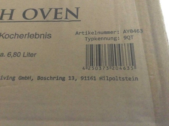 El fuego - ay0463 - dutch oven pan 6,8 liter - afbeelding 3 van  3