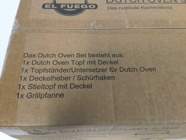 El fuego - ay4661 - 5-delige dutch oven set - afbeelding 3 van  5