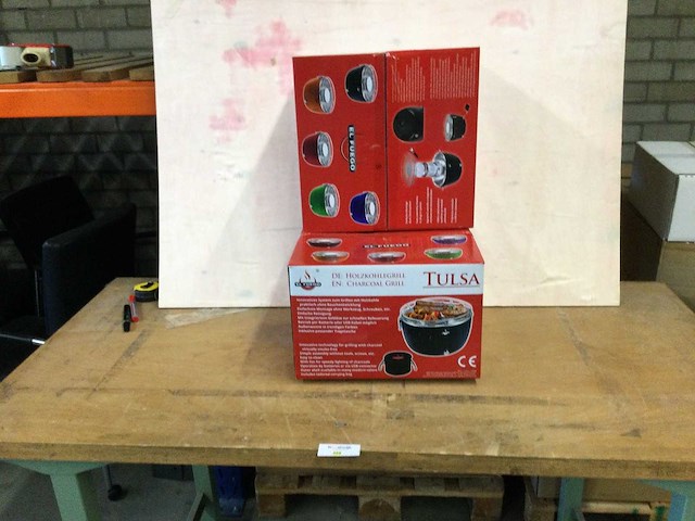 El fuego - tulsa - houtskool tafel bbq (2x) - afbeelding 1 van  3