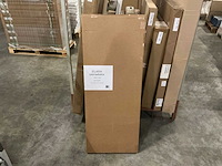 Elara mat zwart 1185x450cm designradiator - afbeelding 2 van  3