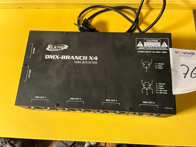 Elation dmx-branch x4 dmx booster - afbeelding 2 van  5