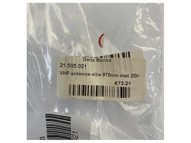 Elba vhf marine antenna 21-505-021 with antenna cable black 97 cm - afbeelding 7 van  7