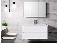 Elberti - badmeubelset hoogglans wit - 80 cm