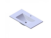 Elberti - badmeubelset hoogglans wit - 80 cm - afbeelding 4 van  5