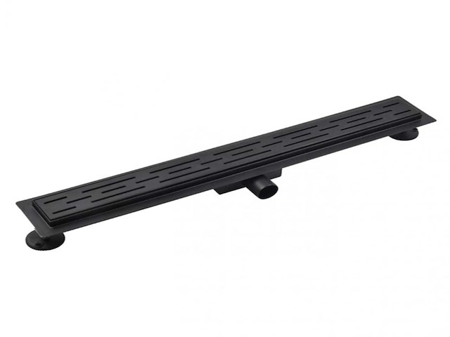 Elberti - douchegoot - mat zwart 80 cm - afbeelding 1 van  4