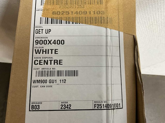 Elberti - get up wastafel - 90 x 40 cm - afbeelding 6 van  6