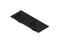 Elberti - mat zwart wastafel 120 cm - afbeelding 1 van  4