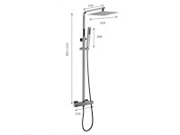 Elberti - rvs regendoucheset - afbeelding 12 van  22