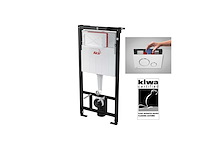 Elberti - toiletset compleet mat wit | wandcloset | bedieningspaneel | inbouwreservoir - afbeelding 4 van  6