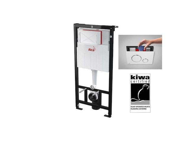 Elberti - toiletset compleet mat wit | wandcloset | bedieningspaneel | inbouwreservoir - afbeelding 4 van  6