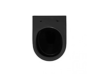 Elberti - toiletset compleet mat zwart | wandcloset | bedieningspaneel | inbouwreservoir - afbeelding 3 van  6