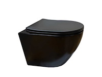 Elberti - toiletset compleet mat zwart | wandcloset | bedieningspaneel | inbouwreservoir - afbeelding 2 van  6