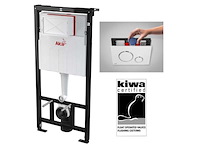 Elberti - toiletset compleet wit | wandcloset | bedieningspaneel | inbouwreservoir - afbeelding 6 van  7